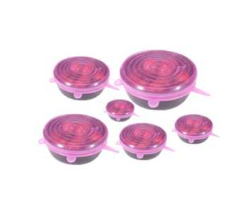 6-piece stretch siliconecover (Option: Pink-2 Set)