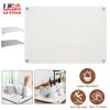 Stone Dish Drying Mats Home Dish Quick Drying Stone Pad Diatomaceous Earth Draining Mat with Anti-Slip Stainless Steel Feet